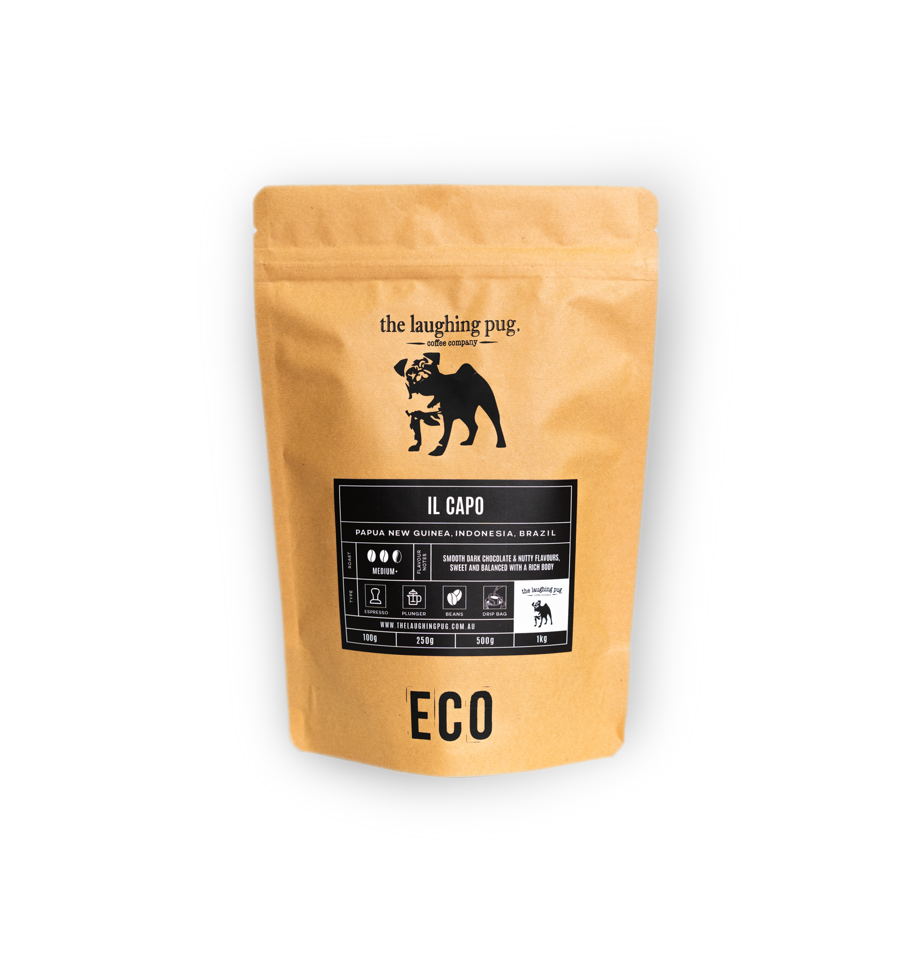 Pour Over Drip Coffee Bags: Resealable Eco Packet minus the foils
